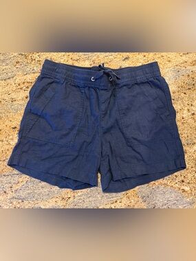 Women’s Navy Blue Drawstring Shorts